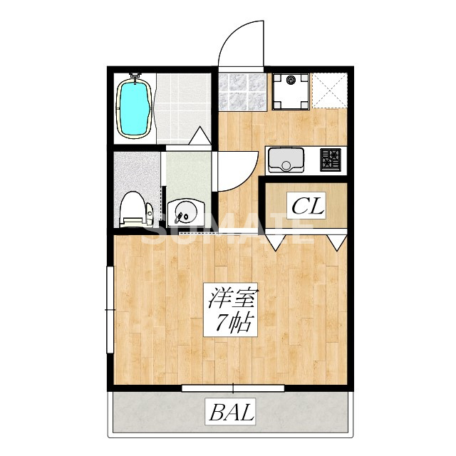 セントラルハイツNAKADAの間取り|間取りです☆
