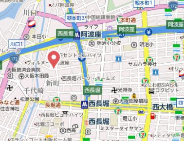 【地図】 | ワールドアイ阿波座パークサイド