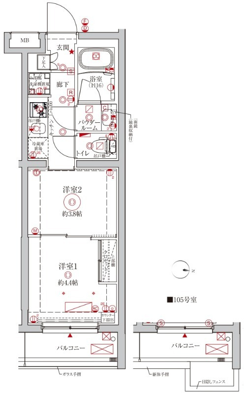 クレイシアIDZ大泉学園の間取り