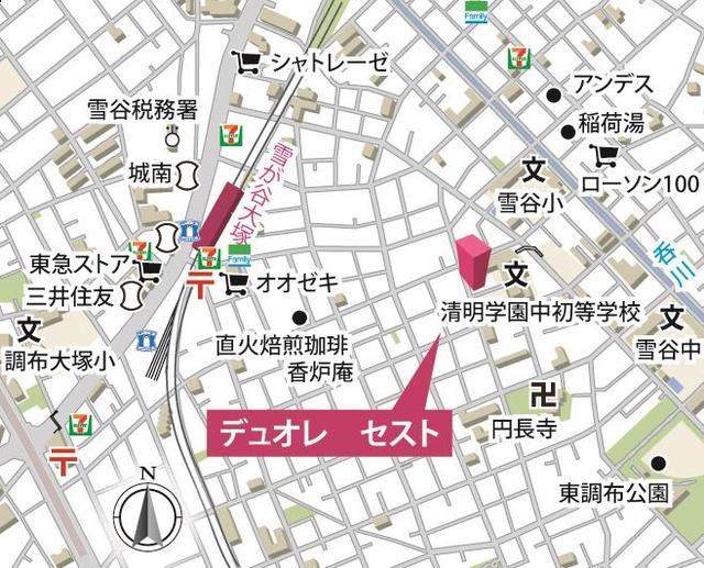 デュオレ　セストの地図