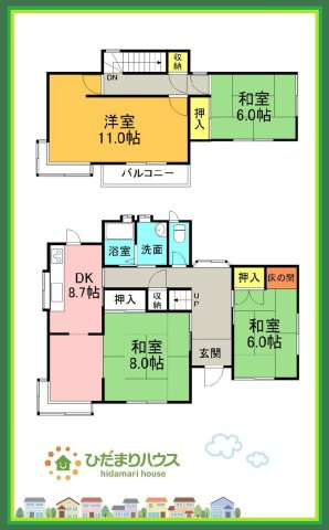 常陸太田市大森町　中古戸建の間取り|お気軽にお問い合わせください☆彡