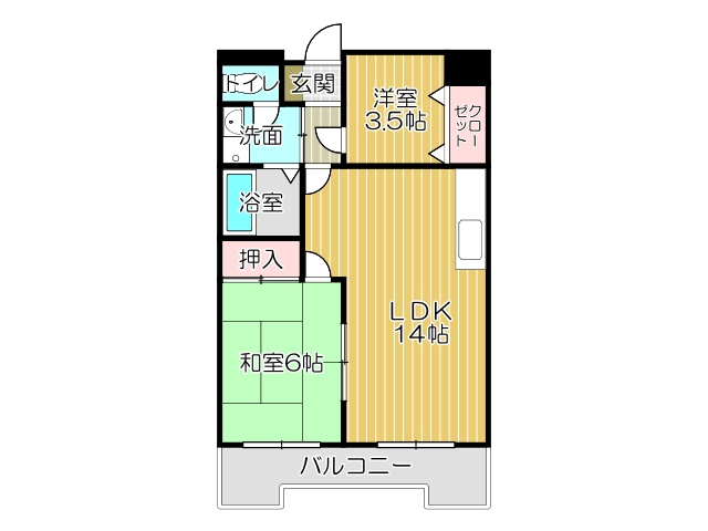 クレベール皇后崎の間取り