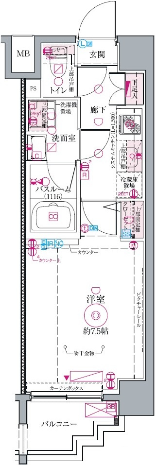 クレヴィスタ代田橋の間取り