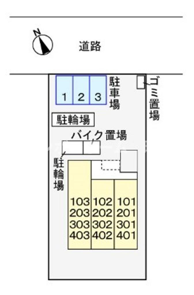 グランツ・Ｋ※初期費用分割あと払いサービス利用可能物件の区画図