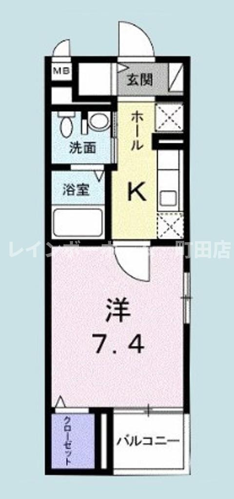 グランツ・Ｋ※初期費用分割あと払いサービス利用可能物件の間取り