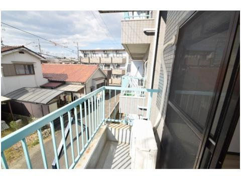 高槻市富田町５丁目の賃貸マンションのバルコニー