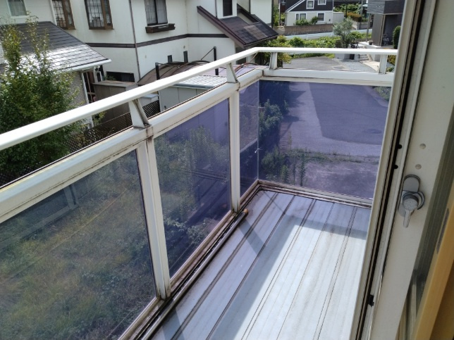 宇都宮市上戸祭町　戸建のバルコニー|南向きベランダ