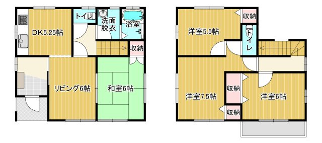 宇都宮市上戸祭町　戸建の間取り|現況優先といたします