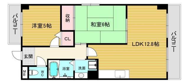 【間取り】 | ラフォーレハタⅡ
