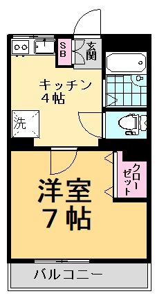 イーストパーク大橋の間取り|※図面と現況が異なる場合は現況を優先します。