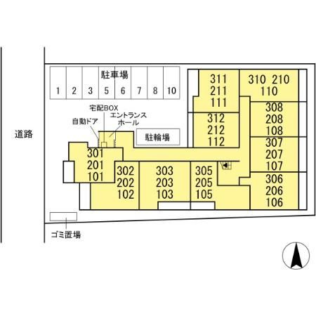 アベニールの区画図