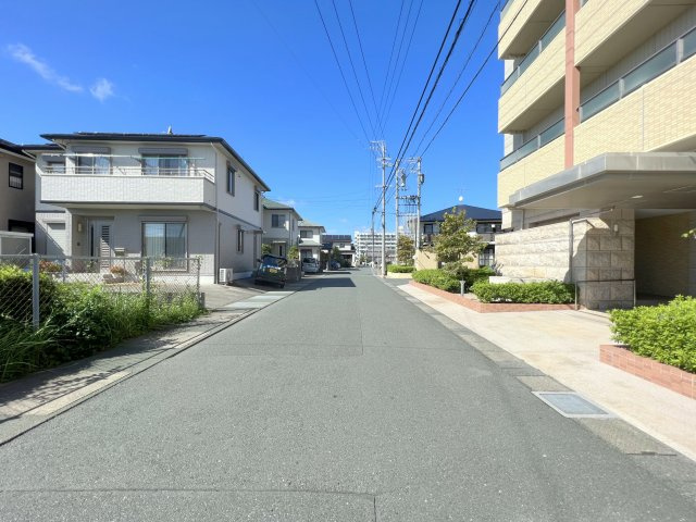 ディークラディア 浜松宮竹の周辺|物件前の道路になります。