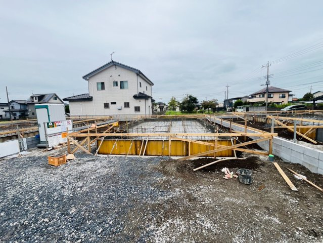 【Livele Garden】　下都賀郡野木町友沼　全3邸の外観|〇２号棟〇
全居室南向き！ゆったり和室付きの間取りのお家です♪
2026年8月撮影