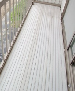 関屋ハイツのバルコニー