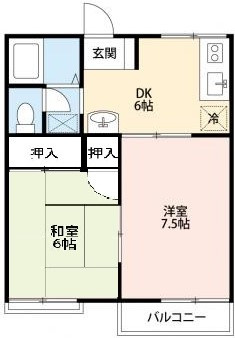 【間取り】 | サンフォレスト渡辺C