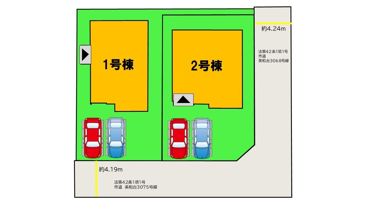 福岡市東区美和台5丁目8期の区画図