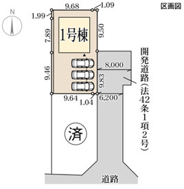 リーブルガーデン天理市長柄町2期の区画図