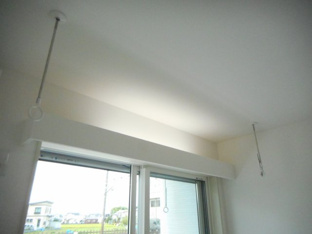 部屋の中に洗濯ものを干せます！