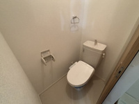 落ち着いた色調のトイレです