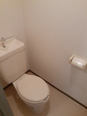 ゆったりとした空間のトイレです