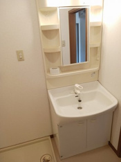 忙しい朝には欠かせない洗面所です