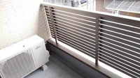 開放的で明るい空間を演出してくれるバルコニーです