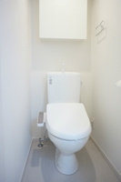 落ち着いた色調のトイレです