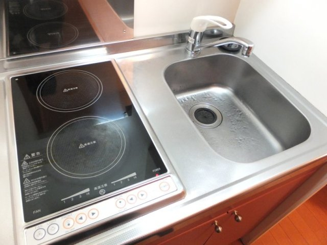 2口電気コンロです