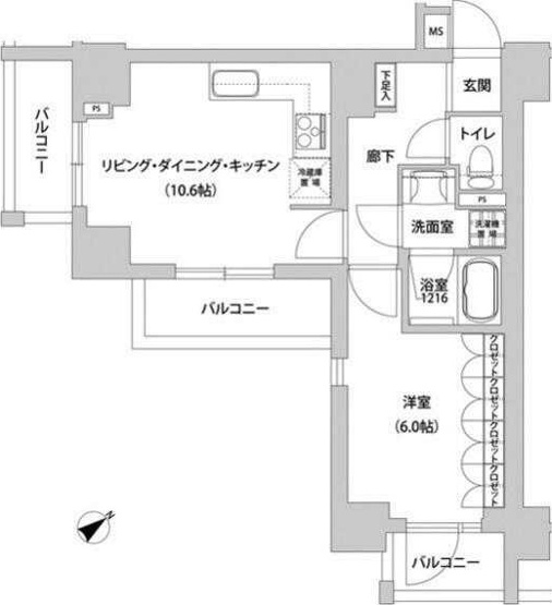 【間取り】 | メトロステージ上野 | 間取り