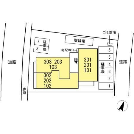 アベニールの区画図