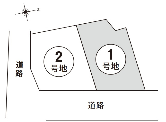 伊丹市松ケ丘　新築一戸建ての区画図|全2区画