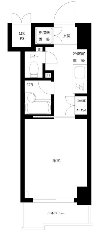 ルーブル蒲田壱番館 の間取り|間取りです。