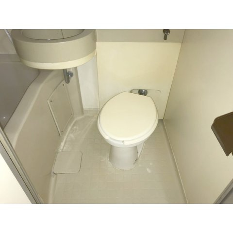 落ち着いた色調のトイレです