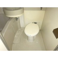 落ち着いた色調のトイレです