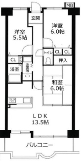 【間取り】 | サンシティ朝霧