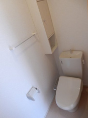 落ち着いた色調のトイレです