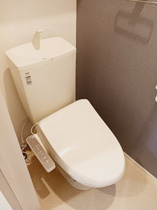 ゆったりとした空間のトイレです
