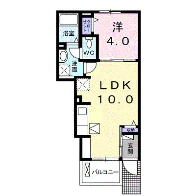 【間取り】 | クラール東村　Ｂ