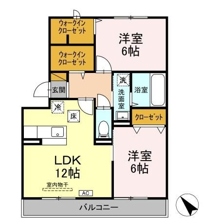 イリアンソス　Ⅰの間取り