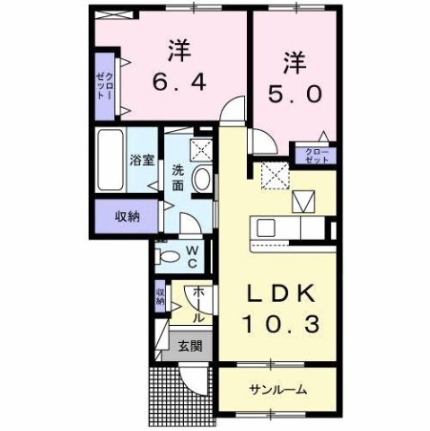 【間取り】 | シャトードゥレーヴ　Ⅱ