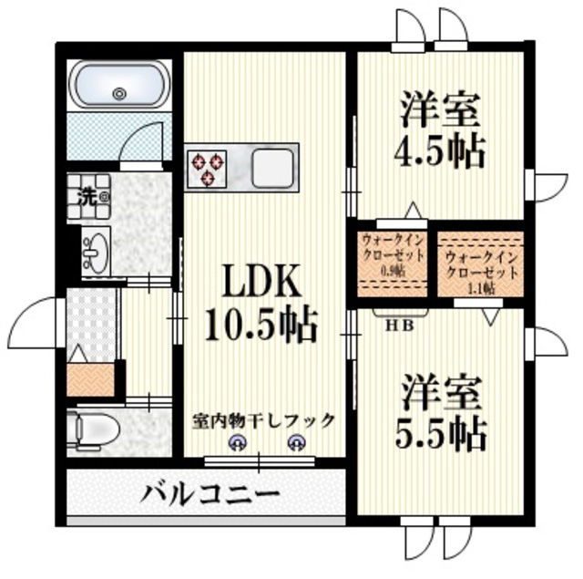 京　Ｍａｉｓｏｎ　Ⅱの間取り