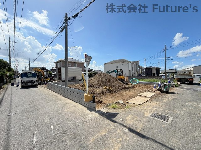 三郷市花和田　新築戸建　全2棟　1号棟の外観|現地の写真になります。