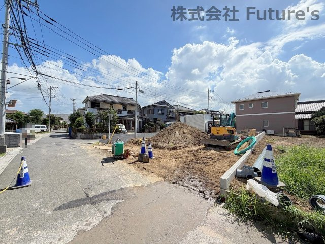 三郷市花和田　新築戸建　全2棟　1号棟の外観|現地の写真になります。