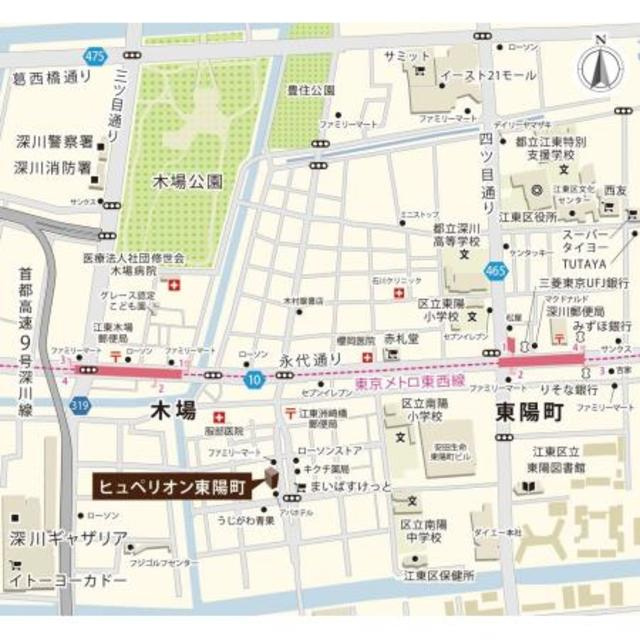 ヒュペリオン東陽町の地図