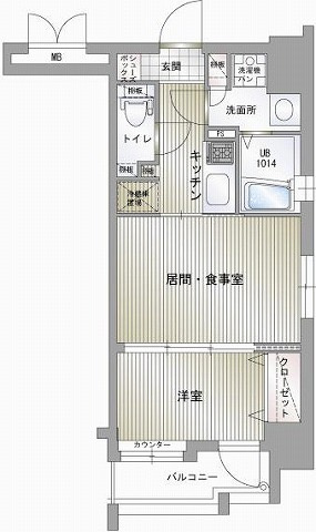 新品家具付きマンション大楠25(KaGood福岡)の間取り|※間取りと異なる場合は現状を優先します。