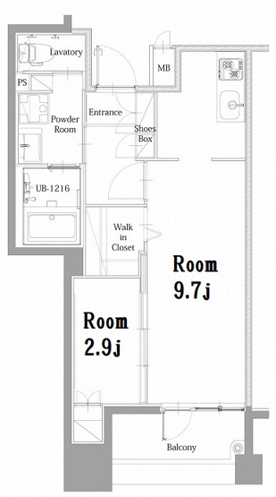 【間取り】 | 新品家具付きマンション下呉服町23(KaGood福岡) | ※間取りと異なる場合は現状を優先します。