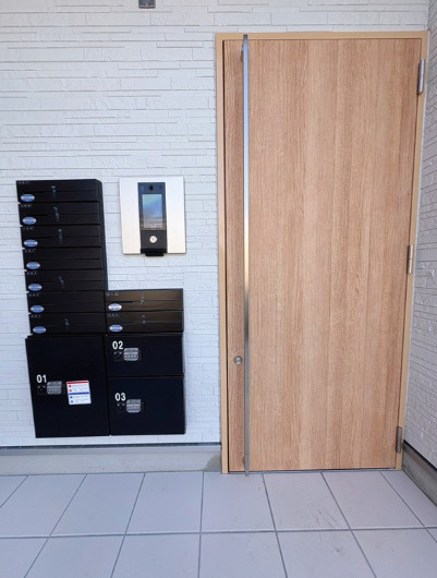 熊本市中央区渡鹿３丁目のアパートのエントランス|建物の内部です