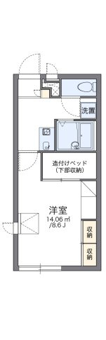 レオパレスクレド六甲の間取り