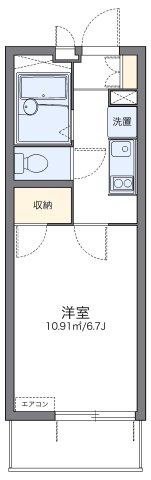 レオパレスフジニューコートの間取り|代表的な間取のため実際の間取とは異なる場合があります