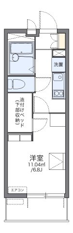 レオパレスモンサンミッシェルの間取り